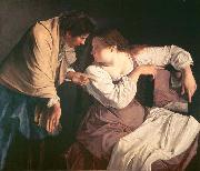 Orazio Gentileschi Martha tadelt ihre Schwester Maria oil painting on canvas